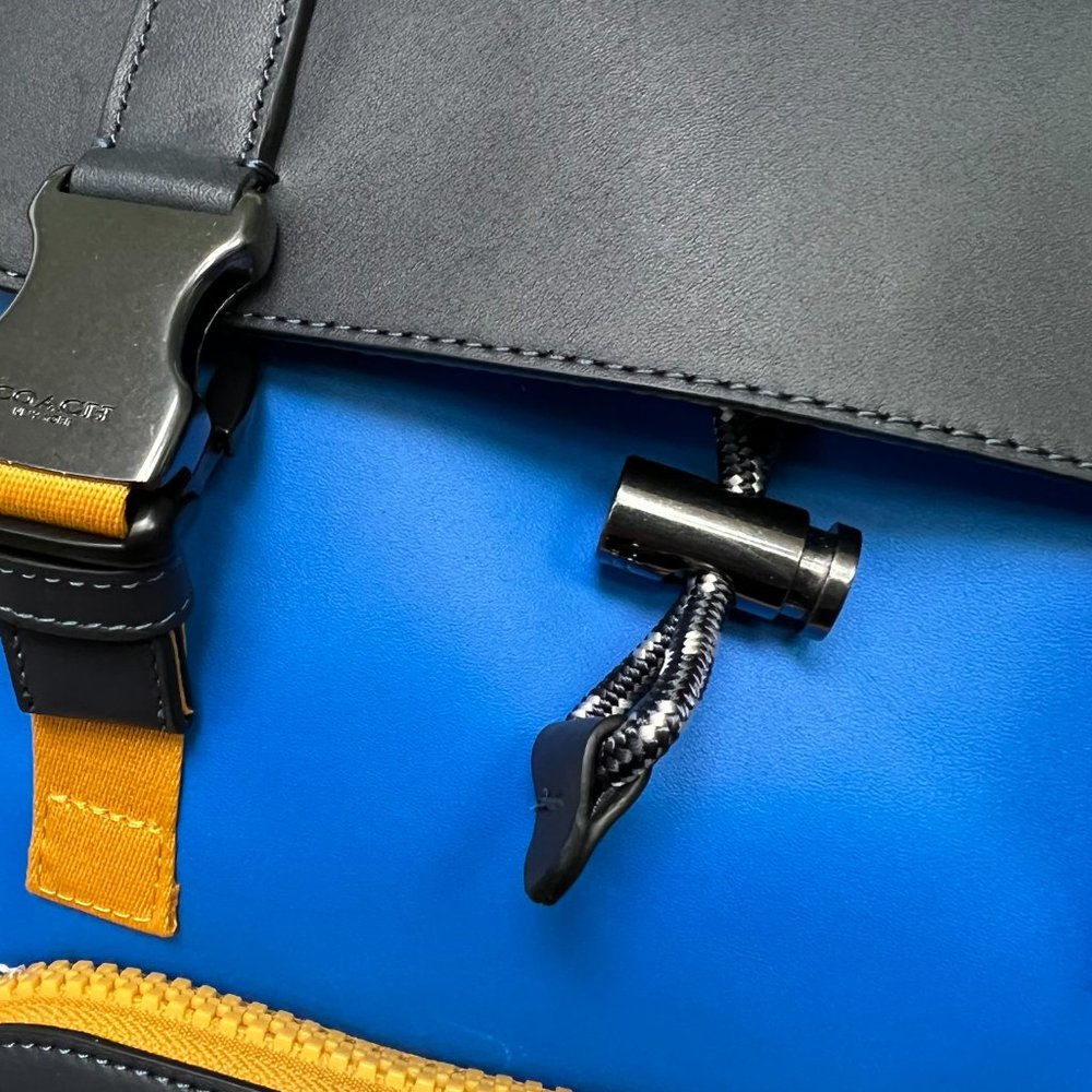 coach Track Backpack In Colorblock With Coach patch c9959 - Picture 7 of 8